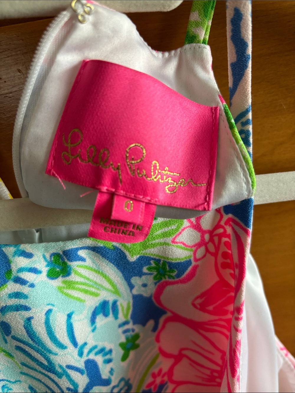 Lilly Pulitzer Bright Floral Halter Romper in Blue, Green, Pink & Yellow - Picture 3 of 3